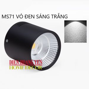 Đèn ống bơ đèn lon đèn downlight gắn nổi 12W bảo hành 1 năm