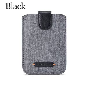 W0AGZ4J2  Adhesive Sticker PU leather 5 Pull Phone Wallet Pocket RFID Blocking Credit Cards Pouch Credit Card Holder