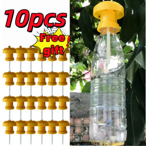 Buy 5 get 5 Fruit Fly Trap Killer Plastic Drosophila Trap Cap Fly Catcher For Garden Pest Insect Controler