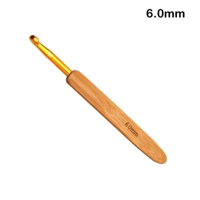 WEARXUNKANGDA Bamboo Wooden Crochet Hooks Long Small Size Knitting Crochet Handicraft Crocheting Hooks Hand Weave Tool