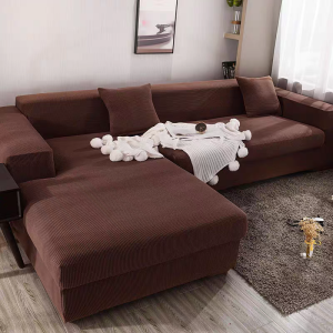 I Shape Universal Thick Sofa Cover Stretchable 1/2/3/4 Seater with Arm Rest with Garter
