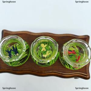 [COD] Springhooe 1:12 Glass Bowl For Fish Tank Dollhouse Miniature 1/12 Decor Accessories