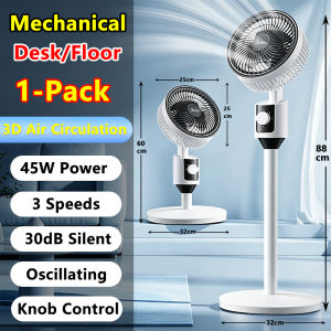 🌪️16 inch 7 Blade Adjustable kipas berdiri Silent Table & Stand Fan Remote Control Air Circulation Fan Timing 8 Speed 立式风扇 家用落地风扇 Adjustment Vertical Fan Home Office Standing Fan berdiri fan 1-year warranty Energy Saving