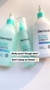 Derma B AC Control Body Wash 14.2 fl oz (420ml) Body Cleanser for Blemish-Prone Skin Hypoallergenic Shower Gel Soothing Refreshing Body Care All Skin Types