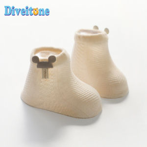 ถุงเท้าเด็กแรกเกิด Baby Summer Thin Baby Boneless ซูเปอร์น่ารักถุงเท้าขนาดกลาง อายุ 0-1 ปี มิถุนายนฤดูใบไม้ผลิและฤดูใบไม้ร่วงผ้าฝ้ายแท้