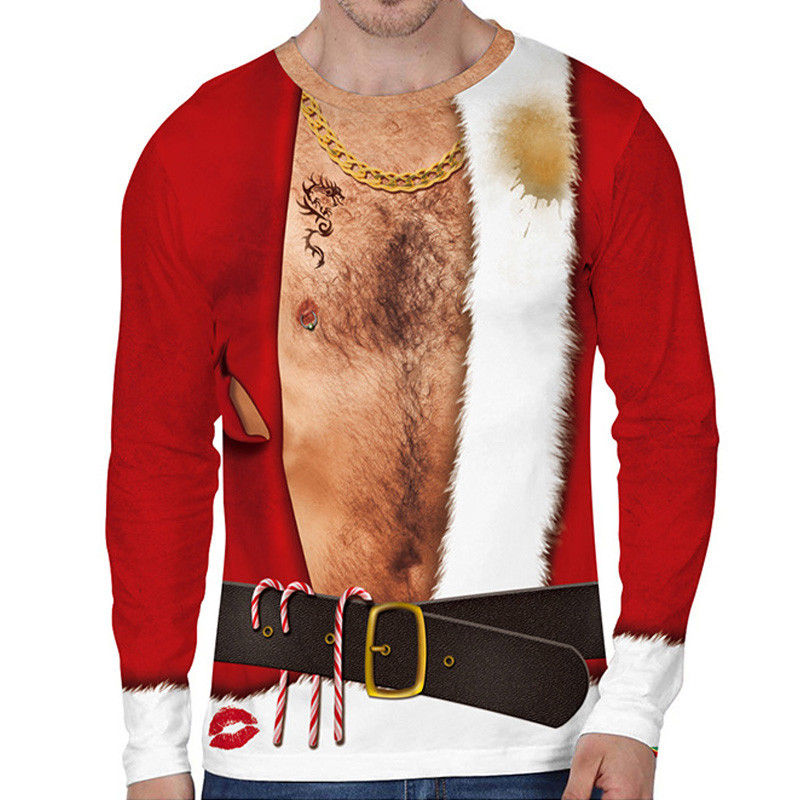 [Local Stock] Christmas Halloween Christmas Santa 3D Printed Long ...