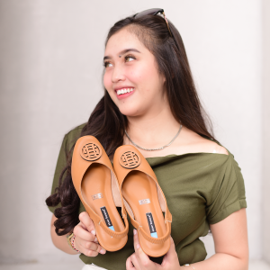 Star Buana - Natali Mules Wanita Heels Karet / Hak 3 Cm Big Size