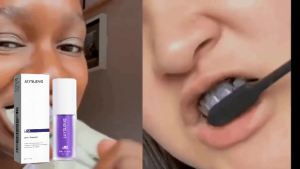 [Purple Whitening Toothpaste]Freshen Breath + Stains Removal    Enamal Safe    Natural Plant-Based    Long-Lasting Clean    Family Size