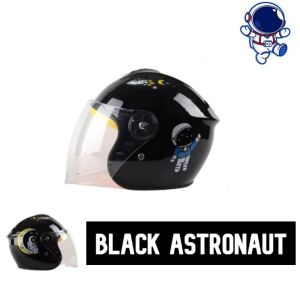 ~Dari KL~ Topi Keledar Kanak Bervisor budak topi Helmet Motorcycle for Big Kid Half Face Plain Colour Child Helmet With Visor