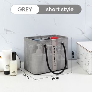 洗澡篮 Mesh Shower Bag Foldable Portable Wash Basket Waterproof Quick Drain Toiletry Organizer Travel Gym Beach Beg Mandi