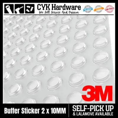 3M (10MM) Adhesive Transparent Buffer Pads Cabinet Door Bumpers Stick Anti-noise Pads Home Silencer