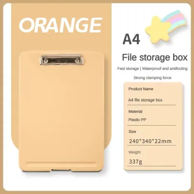 2 In 1 Clipboard with Storage A4/Long Plastic Storage Clip Board File Box School & Office Supplies