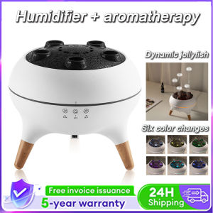 SG [New Model] Jellyfish Flame Diffuser Humidifier Flame Air Humidifier Aromatherapy Diffuser 6 Colors Scented Diffuser Humidifier  海蜇火焰擴散器加溼器、火焰空氣加溼器、芳香療法擴散器，6 種顏色，香薰擴散器，加溼器，多種模式