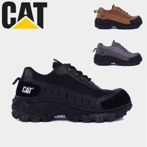 Sepatu Safety Pria Boots Caterpillar Buldozer Sepatu Boot Septi Ujung Besi Kerja Proyek Hiking Adventure