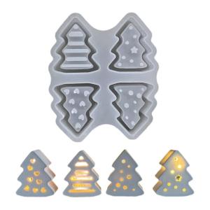 Khuôn silicon cho crafting đặc biệt Christmas Tree đèn ngủ chủ nhà khuôn trang trí công cụ làm