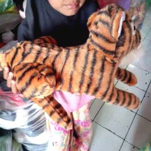 BONEKA KUCING MACAN HARIMAU SINGA TUTUL LORENG BINATANG KARAKTER ~ MAINAN ANAK KADO SOUVENIR