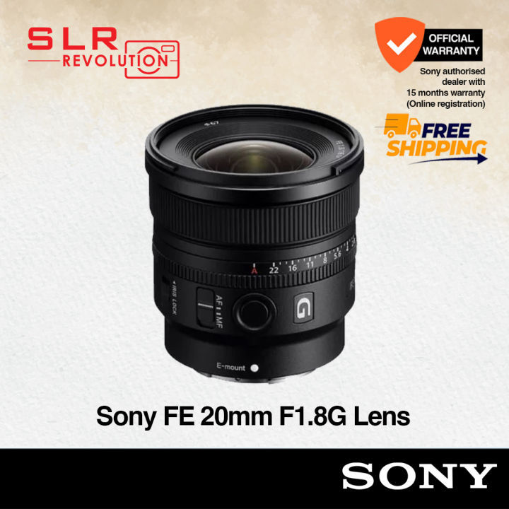 Sony FE 20mm F1.8 G Lens For Sony FE [SEL20F18G] | Sony Singapore
