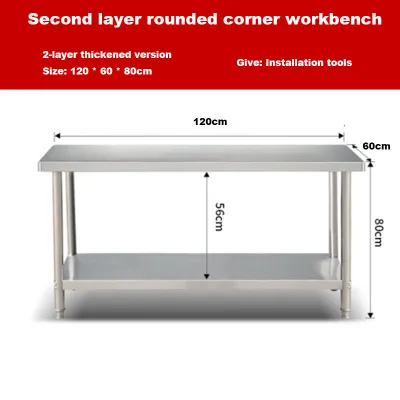 🔥Ready Stock🔥 Stainless steel workbench Kitchen Table Multi-layer Thickened Multifunctional Operating Table