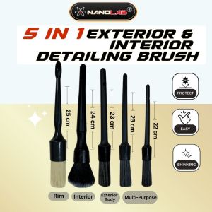 5 in 1 Detailing Brush - Interior & Exterior Brush -  [ Nanolab ]