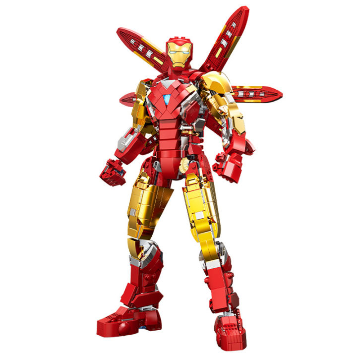 lego ironman Kh?�?ng L?�? C?��c ????�p 1399 Chi Ti???t, Nh?�n V??�t Ng?�?�?i S??�t Iron Man, ???�? Ch??i Gh?�p H?�nh L??�p 