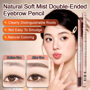 4 Colors Dualended 3D Natural Mist Fine Core Waterproof Eyebrow Pencil Natural Waterproof Tint Long Lasting Eyebrow Pen