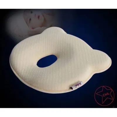 หมอนหัวทุย หมอนหลุมหมี Baby pillow หัวทุยหัวสวย หัวไม่แบน ฟ้า ชมพู เหลือง