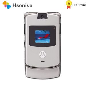 Motorola V3พลิก Original Motorola Razr V3คุณภาพดี100% GSM 2.2นิ้วโทรศัพท์มือถือหนึ่งปีจัดส่งฟรี