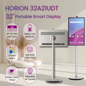 HORION  32A21UDT Portable Smart Display 4K UHD With Touch Screen Built-in Speaker And Battery