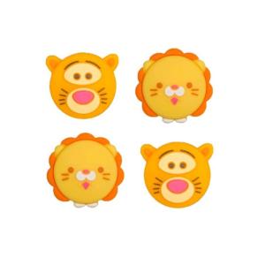 4 Chiếc Nắp Tay Cầm Bằng Silicon Hoạt Hình Nắp Tay Cầm Cần Điều Khiển NS Joy-Con Tương Tự Cho Nintendo Switch /Lite /OLED