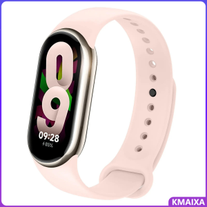 Silicone Sport Strap for Mi Band 9 8 NFC Silikon Tali Pengganti Jam Xiaomi Mi Band 8 Polos Warna Soft Wristband Bracelet