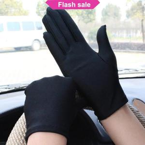 Flash Sale Woman Gloves For Summer Sunscreen Driving Gloves Female Thin Cotton Sweet Solid Color Non-Slip Touchscreen Breathable