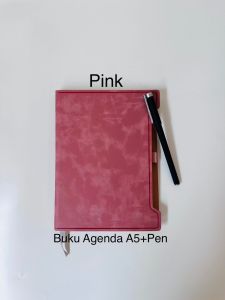 Buku Agenda A5 Notebook Diary Book Jurnal Garis Plus Pen Cover Bahan Kulit Buku Catatan Plus Pulpen D1-015
