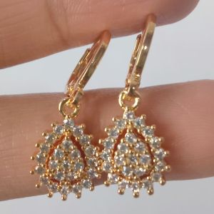 ANTING WANITA DEWASA LAPIS EMAS KUNING ANTI LUNTUR DAN KARAT