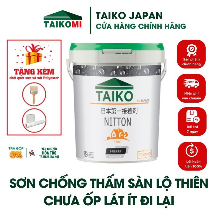 [Thùng 18 Kg] Keo Sơn Chống Thấm Sàn Mái Lộ Thiên TAIKO NITTON (Gốc ...