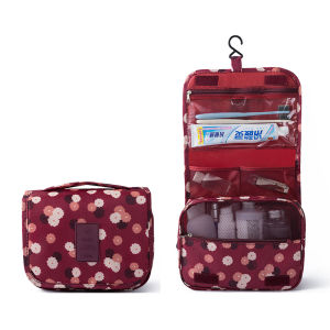 Today Market Travel Toiletry Make up Cosmetics Pouch Organizer with Hook Toiletry Bag