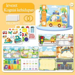 【Goodbata】30 Halaman Quiet Book Busy Book Buku Edukasi Anak Buku Aktivitas Anak Kids Montessorri Activity Book Education