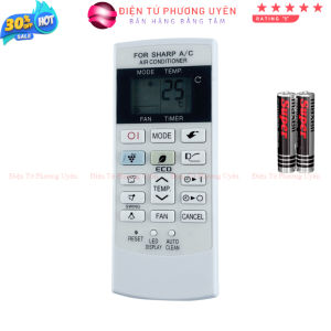 Điều khiển điều hòa SHARP Mã 06 AIR CONDITIONER A/C remote máy lạnh SHARP - Tặng kèm pin - Điện Tử Phương Uyên