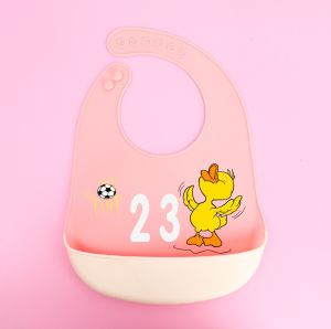 ผ้ากันเปื้อนเด็ก ซิลิโคน พร้อมถาดรอง ผลิตจากซิลิโคน Food Grade ปลอดภัยสำหรับเด็ก เอี๊ยมซิลิโคน ผ้ากันน้ำลาย Silicone Baby Bibs Children Toddler Apron