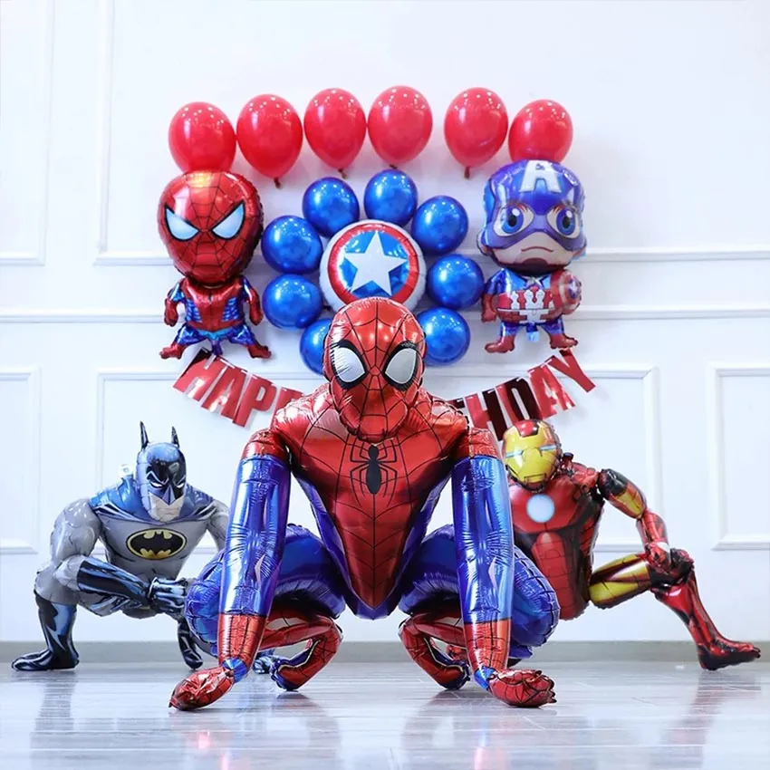 3D Foil Balloons - Batman, Spider-Man, Iron Man For Kids Birthday Party Decor 9 thumbnail image