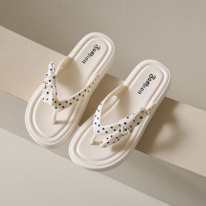 Free Shipping WomenS Summer Flip-Flops Cute Bow-Knot Beach Sandals Flat-Soled Sandals Beach Shoes