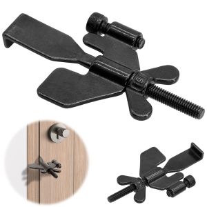No-Punch Metal Door Lock / Hotel Anti-Theft Security Door Locker / Travel Portable Door Stopper