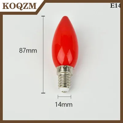 KOQZM หลอดไฟรูปแท่นบูชา LED E14 E12 1ชิ้นโคมไฟพระพุทธรูปประดับลูกปัด
