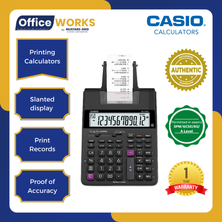 Casio FR2650rc / HR150RC /HR100RC DeskTop Printer / Printing Calculator / Adding Machine
