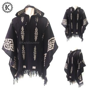 Hoodie Batwing Tenun Oblong / Hodie Tenun - Kain Etnik