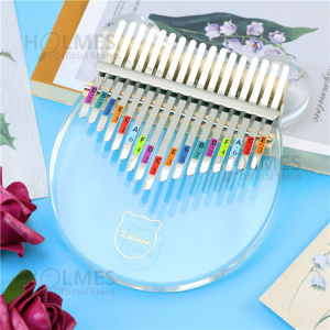 Ship in 24Hrs Kbaguni Kpop 17Keys Kalimba Acoustic Kalimbo Thumb Finger Piano Music Instrument Mahogany Wood for Kids & Adult Music Beginner Mini Piano Keyboard 拇指琴卡林巴