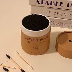 200/ Pack Double-Headed Cotton Swab Disposable Bamboo Makeup Remover