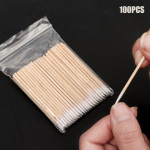 Dorisna Disposable Ultra-small Cotton Swab Lint Free Micro Brushes Wood Cotton Buds Swabs Eyelash Extension Glue Removing Tools