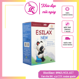 ESILAX giảm táo bón ở trẻ em hỗ trợ chức năng đường ruột giúp nhuận tràng tăng chất sơ tự nhiên nguyên liệu 100% organic dạng gói mới