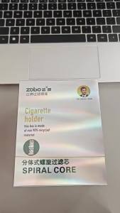 ZOBO Genuine split-type spiral dual-core mouthpiece thick medium and thin three-in-one multi-split tar filter mouthpiece