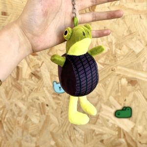 CRNGW Animal Cartoon Tungtungtungsahur Keychain Italian Brainrot Al Stuffed Shark Plush Keychain Novelty PP Cotton Tralalelotralala Plush Keychain Kids Birthday Gift